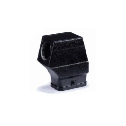 Capot C, Alliage de zinc moulé, acier inoxydable, IP65, Sortie verticale, M25